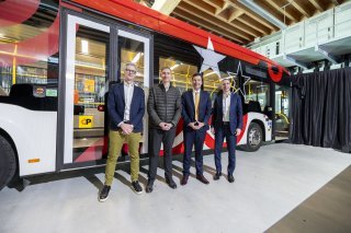 Les nouveaux bus sédunois ont été inaugurés en présence des autorités.